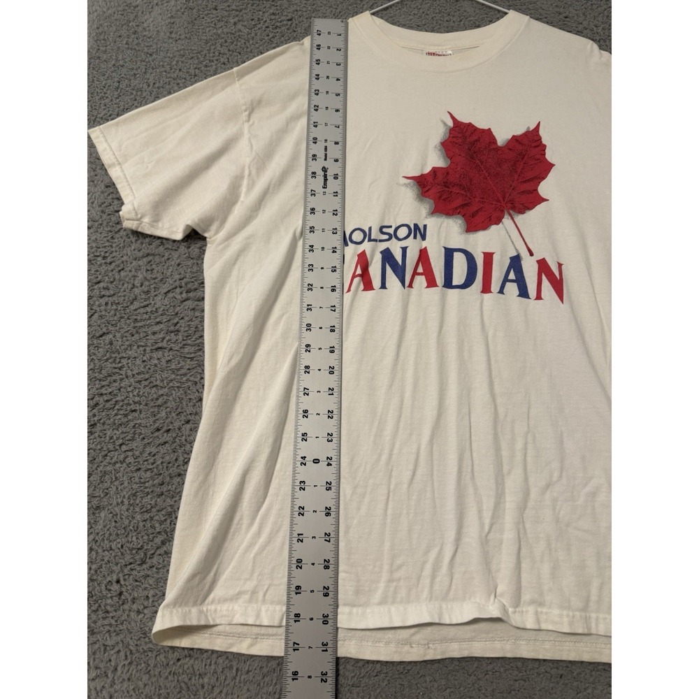 Vintage 90's Hanes Molson Canadian‎ T-Shirt Mens XL - Picture 3 of 8